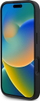Kapak telefoni DKNY me lëkurë PU me kuadrata, për iPhone 16, model me vija, i zi