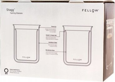 Set gotash degustimi Fellow, 300ml, 2 copa, qelq transparent