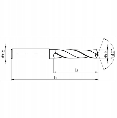 Stërvitje karbidi Fanar X-Drill DIN 6537, 3.20mm, 3xD, metal