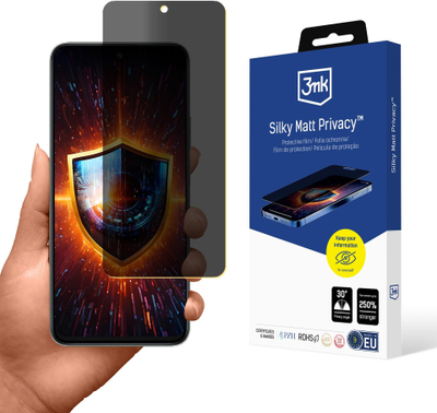 Folie mbrojtëse 3mk Silky Matt Privacy për Honor 200 Smart, anti refleks, ruajte e privatësisë