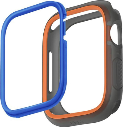 Mbështjellëse Uniq Moduo për Apple Watch 44/45mm, seri 4 5 6 7 SE 8, portokalli blu