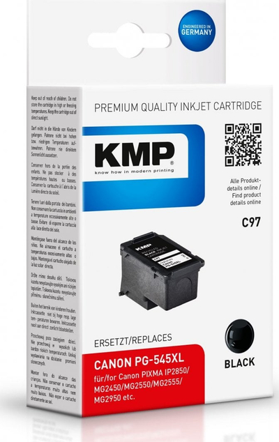 Kartrix boje KMP Canon PG540XL C97, 400 faqe, e zezë