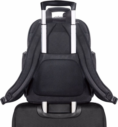 Çantë shpine për laptop Everki Versa 2, deri 15", për udhëtime pune, e zezë