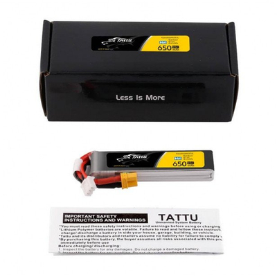 Литиум-полимер батерија LiPo Tattu 2S HV Long-Pack, 650mAh, 7.6V