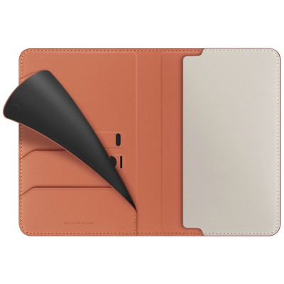 Mbajtëse pasaporte Uniq Belmont, RFID Blocking, portokalli