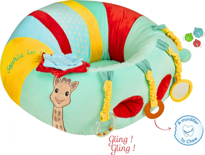 Ulcë loje për bebe Sophie la Girafe Baby SEAT and Play, me lodra interaktive, shumëngjyrëshe