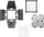 Сет додатоци за осветлување Zhiyun Fiveray M20 Modifier Pack, со насочувачи на светлина, саќе-решетка, црн