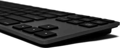 Tastierë Matias Wired Aluminum FK308PCLBB, USB, me ndriçim RGB, e zezë