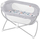Kreveti lëkundës për bebe Fisher Price Soothing View Bassinet, palosës, me rrjetë anësore, gri