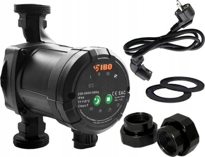 Pompa qarkulluese EXEC Pump CO BETA II 25-60/180, 230V, 45W, e kuqe