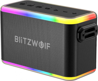 Altaparlant Bluetooth BlitzWolf, portativ, me drita RGB, IPX5, i zi