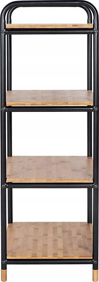 Рафт за бања Borough Wharf Essays, 42 x 95 cm, 4 нивоа, дрво бамбус и црн метал
