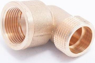 Këndore bronzi për tub, DN20 3/4" FI, ari