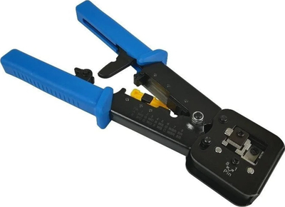 Алатка за кримпување за конектори RJ45 Pass Through, 8 пинска, метална