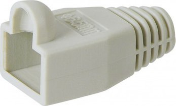 Mangë mbrojtëse goobay TC72055-GR për prizë RJ45, për kabllo 6.4mm, plastike, gri