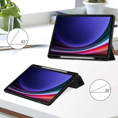 Mbulesë tablet Tech-Protect SC Pen Hybrid për Samsung Galaxy Tab S9 FE+ 12.4", me qëndrim, me vend për stylus, e zezë