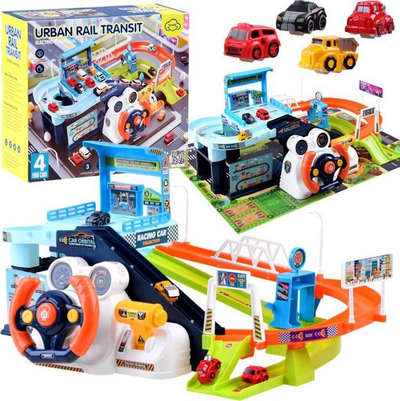 Set lojrash pistë makinash Urban Rail Transit, ashensor elektrik, timon me tinguj, shumëngjyrësh