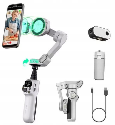 Stabilizues dore AOCHUAN Smart P2, 3 akse, magnetik, për smartphone, i zi