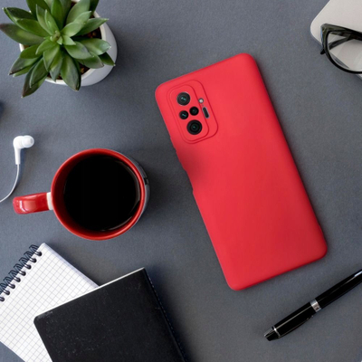 Mbulesë telefoni Forcell Soft për Xiaomi Redmi 12C, silikon e kuqe