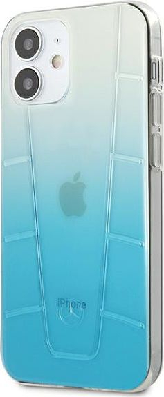 Kapak telefoni Mercedes MEHCP12SCLGBL për iPhone 12 mini 5.4", hardcase Transparent Line, blu transparente