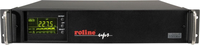 UPS Roline LineSecure II 1000R, line interactive, për rack 19", ngjyrë e zezë