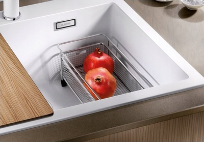 Lavaman kuzhine Blanco Pleon 8 Silgranit, për bazë 80 cm, 22 cm i thellë, i bardhë soft
