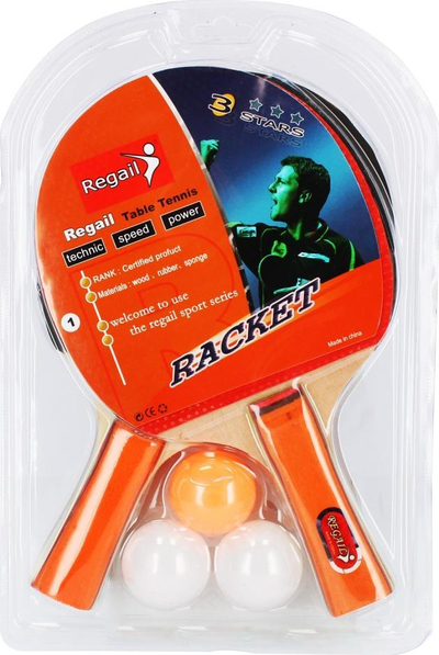 Set raketash pingpongu Mega Creative, 2 raketa, 3 topa