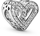 Aksesor për byzylyk Pandora Freehand Heart, i argjendtë