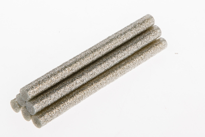 Shkopinj silikoni Topex 42E182, 8 mm, me shkëlqim glitter, argjend