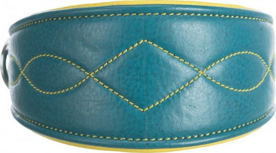Qafore për qen greyhound Trixie Active Comfort, 27–35 cm/55 mm, e gjelbër/verdhë