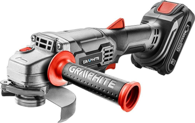 Mulli këndor pa kabllo Graphite Energy+ 58GE130, 18V, 125mm