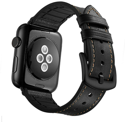 Rrip për orë të mençur 4wrist Apple Watch 38/40/41 mm, i zi