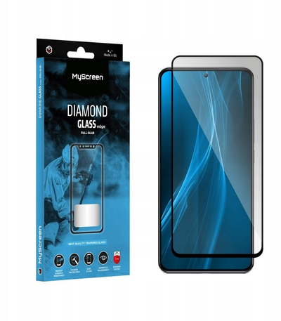 Stiker mbrojtës ekrani MyScreen Diamond Glass, Full Glue, për Realme 13+, i zi