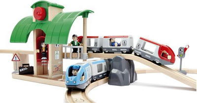 Set tren BRIO World Travel Switching, 42 pjesë, shumëngjyrësh