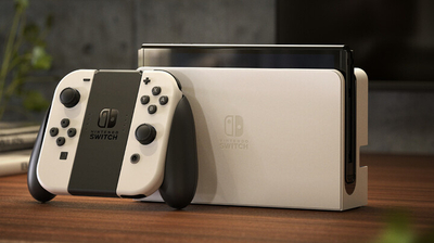 Konzolë Nintendo Switch (OLED), e bardhë