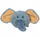 Lodër pelushi për qen Trixie Elephant Head, në formë elefanti, gri