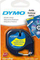 Shirit etiketash Dymo LetraTag S0721570, plastik 12mm x 4m, shkrim i zi mbi të verdhë