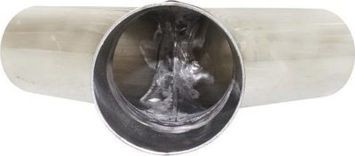 Tee shkarkimi TurboWorks 90°, 51mm 63mm, çelik inox 304