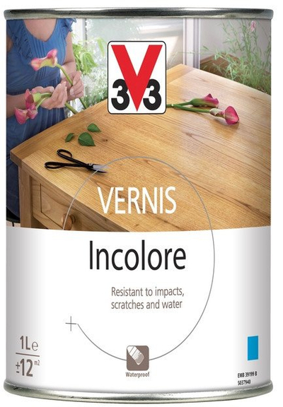 Llakk mobiljesh V33 Matted Furniture Varnish, mat, pa ngjyrë, 1L