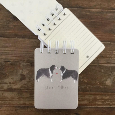 Bllok shënimesh Incood Kolonotes A7 SSN06, fletë me vija, kapak i fortë, Border Collie