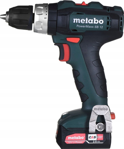 Stërvitëse me goditje Metabo PowerMaxx SB 12, 12V, pa kabllo, jeshile me të zezë