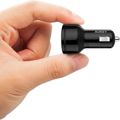 Ngarkues veture Aukey CC-T8, 2x USB-A, 6A, i zi