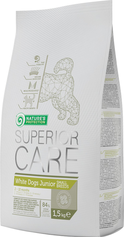 Natures Protection храна за кучиња 10 Kg Superior Care White Dog Junior Small