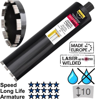 Freza diamant SAMEDIA DBK, 202mm, 450mm, e zezë
