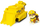 Lodër buldozer PAW Patrol Rubble, me figurë për koleksion, për kalamaj 3+, e verdhë
