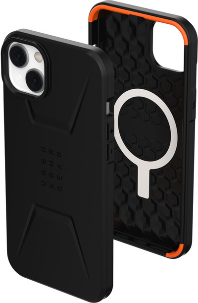 Mbulesa mbrojtëse UAG Civilian MagSafe për Apple iPhone 14 Plus, /e zezë