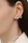 Vathë për femra Swarovski, të argjendtë/transparent