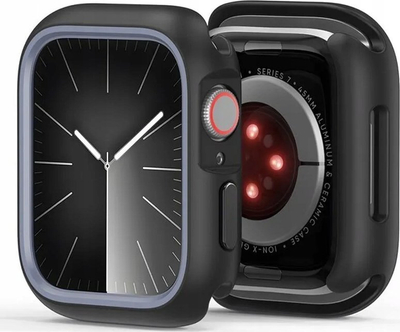 Mbulesë ore DUX DUCIS Bamo Series për Apple Watch 45mm, hybrid PC TPU, mban orën nga goditjet, zi-gri