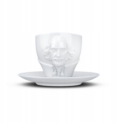 Filxhan kafeje Talent Cup, porcelan, dizajn Shakespeare, shumëngjyrësh