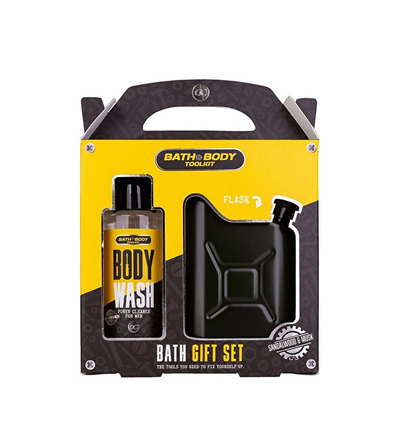 Set për meshkuj Accentra Bath and Body Toolkit Men's Shower Care Gift Set, gotë + xhel dushi